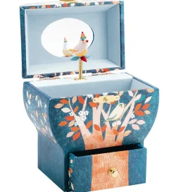 Djeco Smykkeskrin m. Musik - 16,5x13,5x10 cm - Poetisk Træ