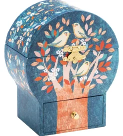 Djeco Smykkeskrin m. Musik - 16,5x13,5x10 cm - Poetisk Træ