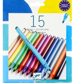 Djeco Tuscher - 15 stk. - Multifarver