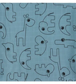 Done by Deer Babysvøb - 120x120 cm - 2-pak - Contour Blue