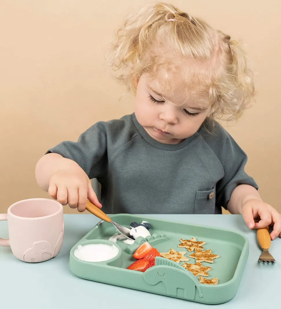 Done by Deer Bestiksæt - 3 Dele - Deer Friends Mustard