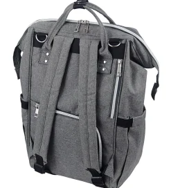 Dooky Pusletaske Rygsæk - Stor - Grey Melange