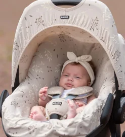 Dooky Sædeovertræk Til Autostol - 0+ - Romantic Leaves - Beige