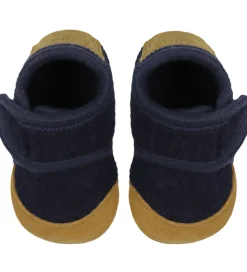 En Fant Hjemmesko - Uld - Navy