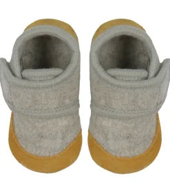 En Fant Hjemmesko - Uld - Sand Melange