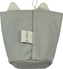 Fabelab Opbevaringspose - 16x10 - Cuddly Cat - Mørkegrå