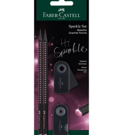 Faber-Castell Blyantsæt - Sparkle - 4 Dele - Black Edition - Mid