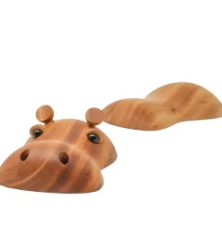 FableWood Flodhest - Rosa - 4 cm - Natur