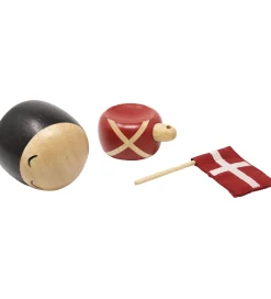 FableWood Garder - Henrik - 9 cm - Natur/Rød/Sort