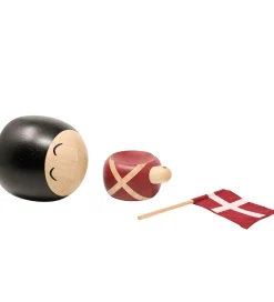 FableWood Garder - Valdemar - 17 cm - Natur/Rød/Sort