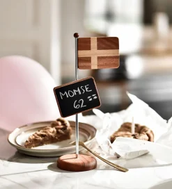 FableWood Magnetisk Bordflag m. Tavle - H. 30 cm - Natur/Stål