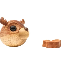 FableWood Pick-Me-Up Rensdyr - Rolf - 9 cm - Natur