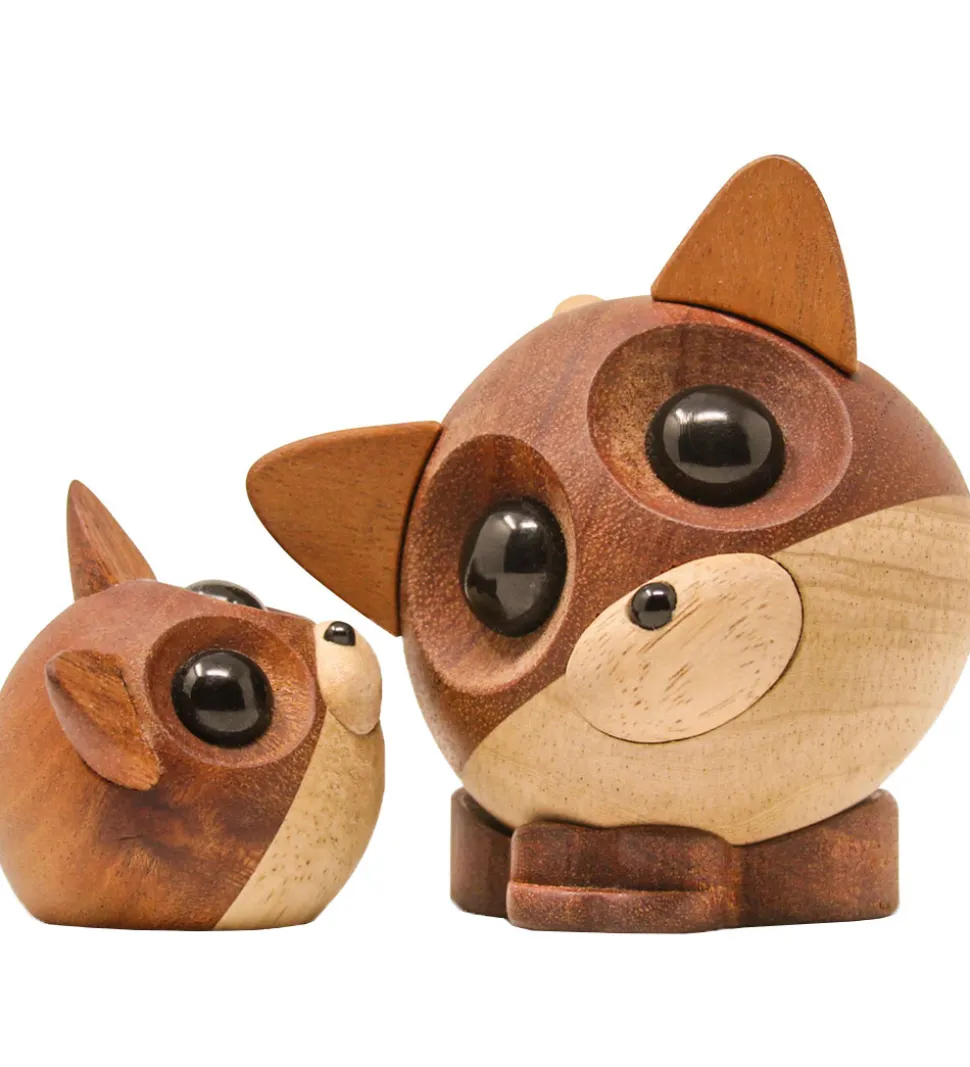 FableWood Pick-Me-Up Ræv - Mikkel - 9 cm - Natur