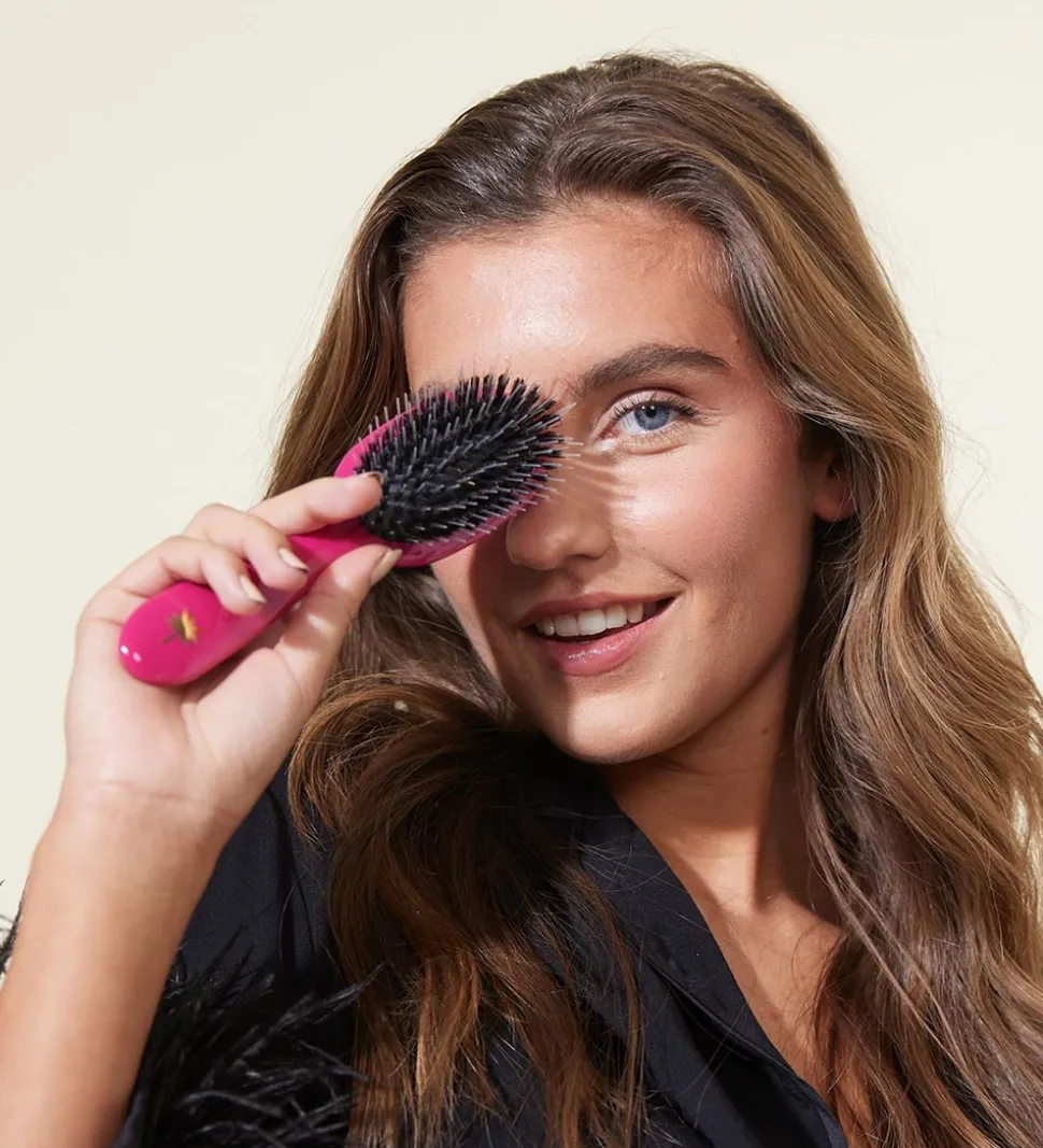 Fan Palm Hårbørste - Small - Sweet Pea