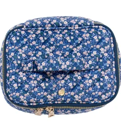 Fan Palm Toilettaske - Large - Quiltet - Blue Blossom