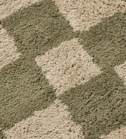 Ferm Living Gulvtæppe - Mara - 80x150 cm - Elm Green/Warm Sand