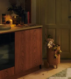 Ferm Living Opbevaringskurv - Rattan - Tukki Trolley - Natural