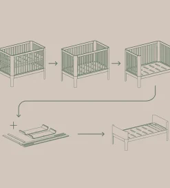 Flexa Ombygningssæt til Juniorseng - Nova - Creme