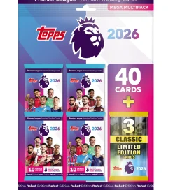 Fodboldkort - Topps Premier League - Mega Multipack - 43 Kort