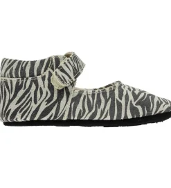 Fuzzies Ballerina Hjemmesko - Tess - Zebraprint