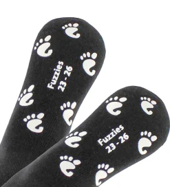 Fuzzies Strømper m. Antiskrid - Sort