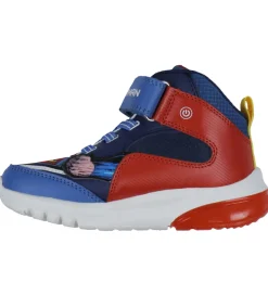 Geox Støvler m. Lys - J Ciberdron - Blå/Rød m. Superman