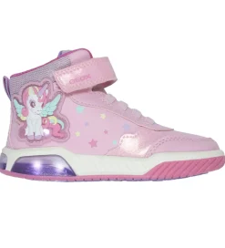 Geox Støvler m. Lys - J Inek G A - Pink/Multicolor