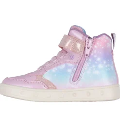 Geox Støvler m. Lys - Skylin - Pink m. Elsa
