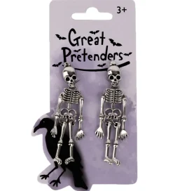 Great Pretenders Øreclips - Spooke Scary Skeleton