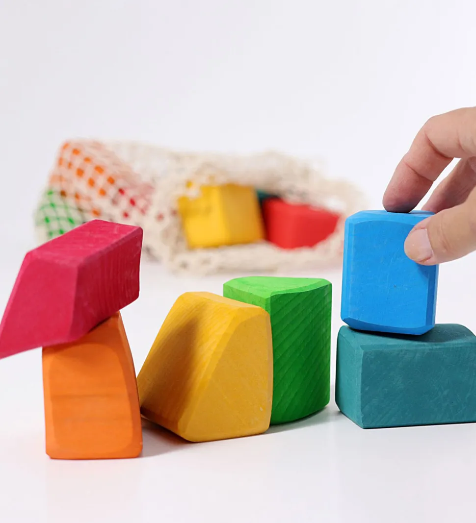 Grimms Byggeklodser - Træ - Waldorf - Multifarvet