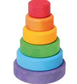 Grimms Trælegetøj - Stabletårn - Lille - 6 Dele - Multifarvet
