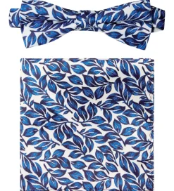 Grunt Butterfly m. Lommetrøklæde - Our Leaf - Blue Flower