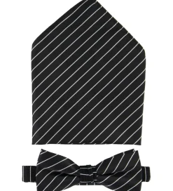 Grunt Butterfly m. Lommetørklæde - Sort/Hvid