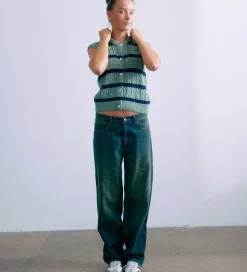 Grunt Vest - Strik - GrLine - Dust Green/Navy