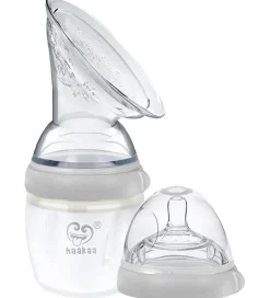 Haakaa Brystpumpe m. Flaskesut - 160 ml - Grå
