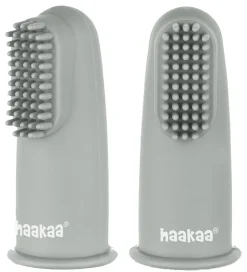 Haakaa Fingertandbørster - 2-pak - Suva Grey