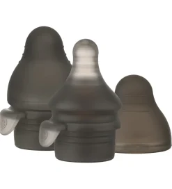 Haakaa Flaskesutter til Silikonepose - 2-pak - Sort