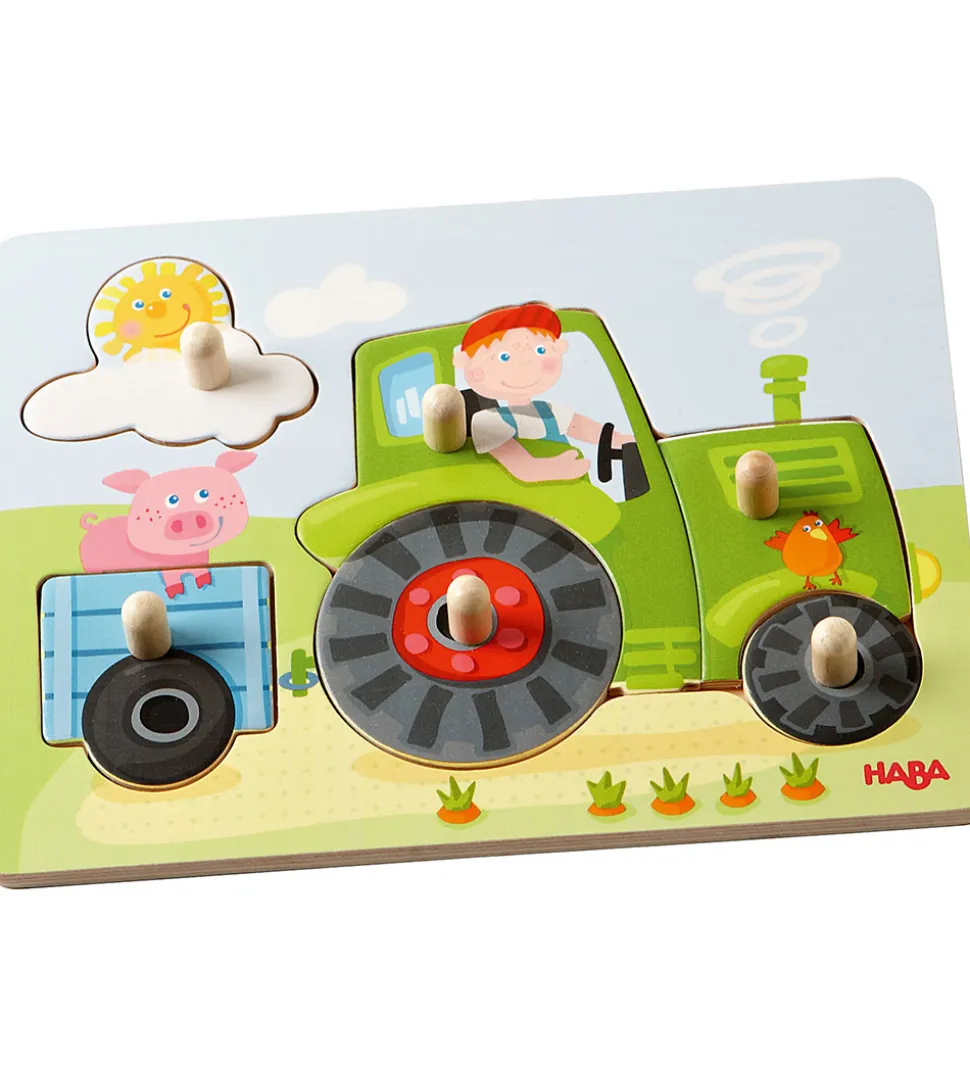 HABA Puslespil - 6 Brikker - Træ - Peter's Farm