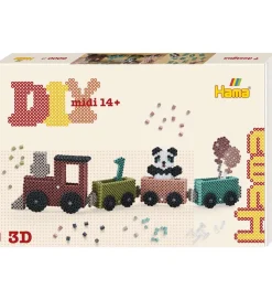 Hama Midi Perlesæt - Art - 3D - 6000 stk. - Fødselsdagstog