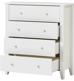 Hoppekids Kommode m. 4 Skuffer - Christian - 94,5x84x40 cm - Hvi