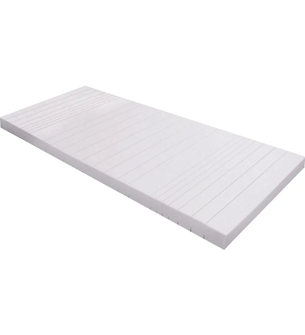 Hoppekids Madras m. Betræk - Koldskum - 9x70x160 cm - Hvid