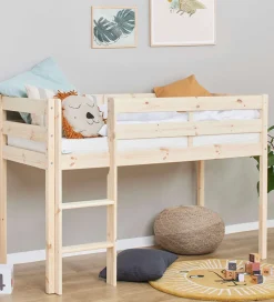 Hoppekids Seng - Halvhøj - ECO Comfort - 166x76x114 cm - Natural