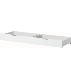 Hoppekids Skuffer m. Hjul - 2 stk. - 70x160 cm - Hvid