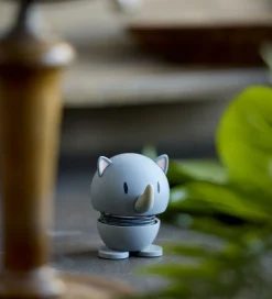 Hoptimist Soft Rhino - 7,6 cm - Grå