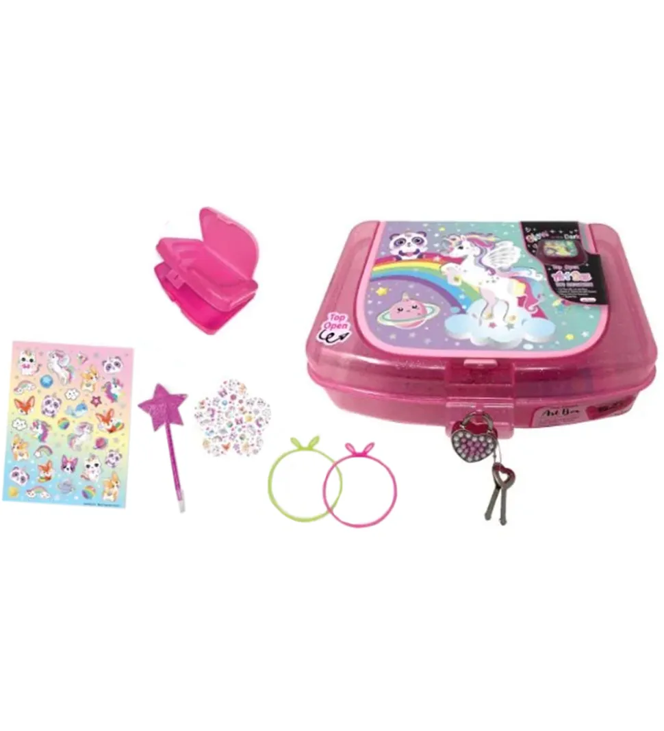 Hot Focus Opbevaring - Æske m. Lås - Glow In The Dark