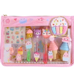 Hot Focus Taske m. Tilbehør - 3 Gelpenne/Notesblok