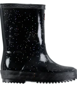 Hunter Gummistøvler - Kids First Giant Glitter - Sort