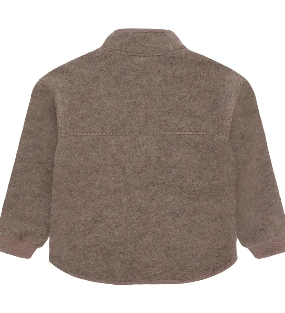 Hust and Claire Fleecejakke - Emi - Uld - Deer Melange