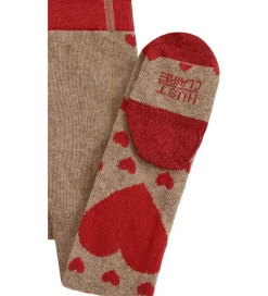 Hust and Claire Strømpebukser - HCFrankie - Biscuit m. Hjerter