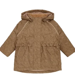 Hust and Claire Vinterjakke - HCObia - Wood Smoke m. Leopard